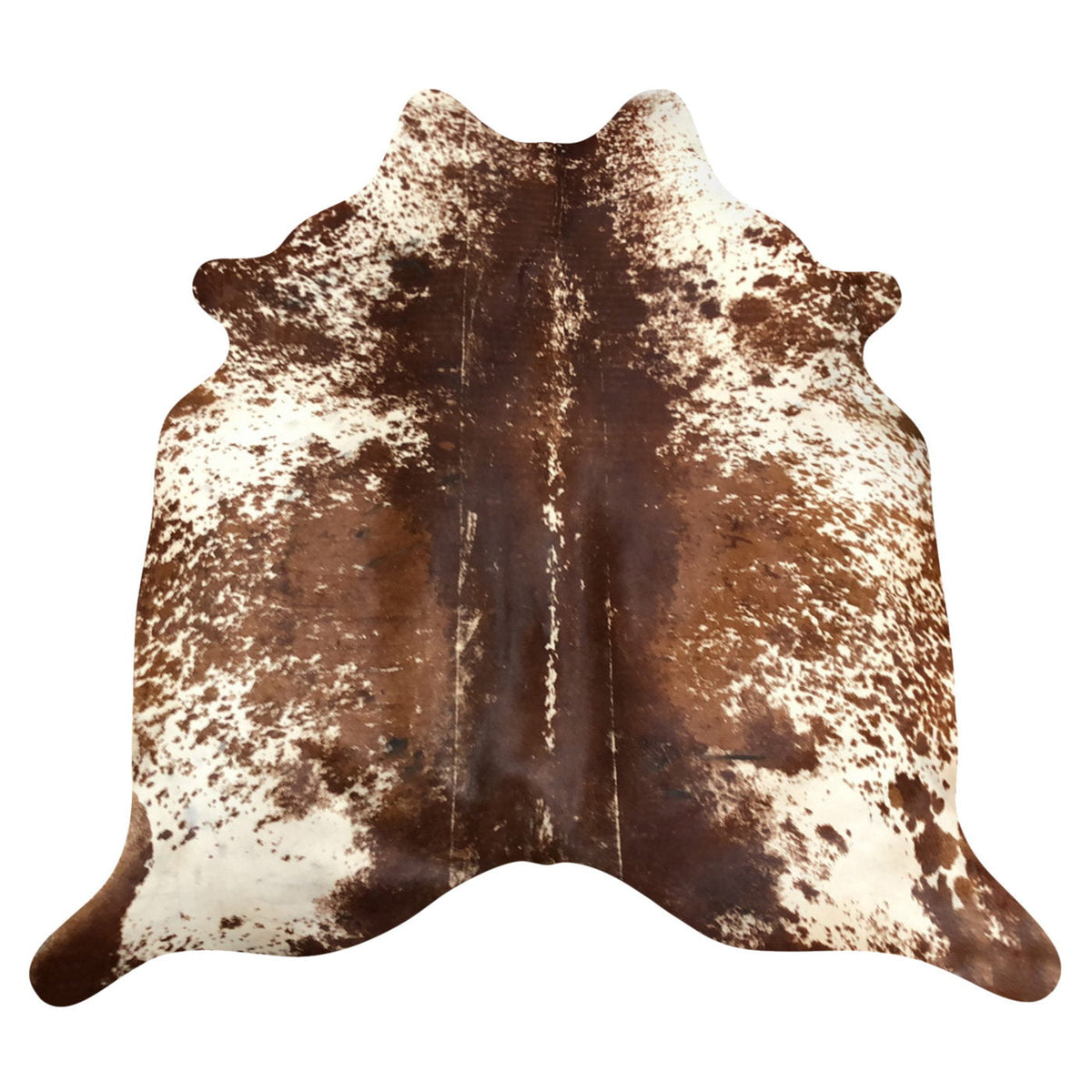 Natural Brazilian Cowhide Rug -  Chocolate, Ivory & Mocha