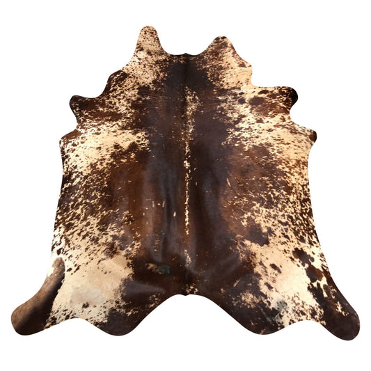 Natural Brazilian Cowhide Rug -  Espresso, Beige & Chocolate