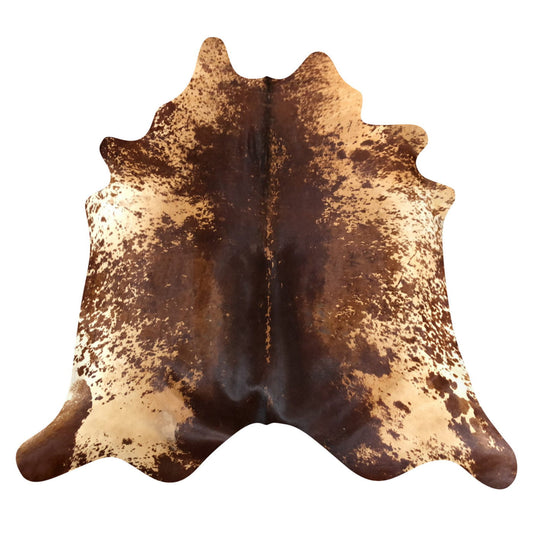 Natural Brazilian Cowhide Rug -  Espresso, Caramel & Chocolate