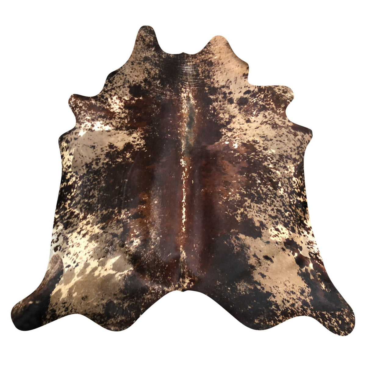 Natural Brazilian Cowhide Rug -  Espresso, Caramel & Mocha