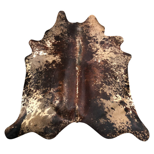 Natural Brazilian Cowhide Rug -  Espresso, Caramel & Mocha