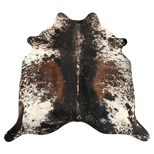 Natural Brazilian Cowhide Rug -  Espresso, Ivory & Mocha