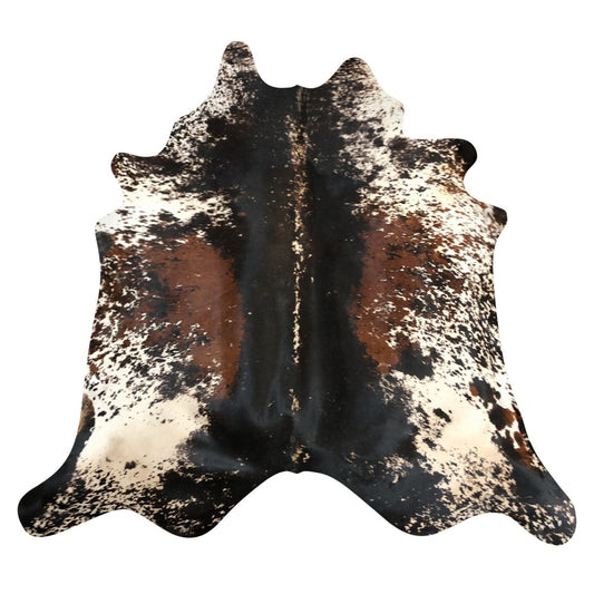 Natural Brazilian Cowhide Rug -  Espresso, Ivory & Mocha
