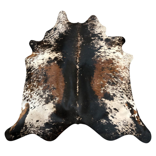 Natural Brazilian Cowhide Rug -  Espresso, Ivory & Mocha