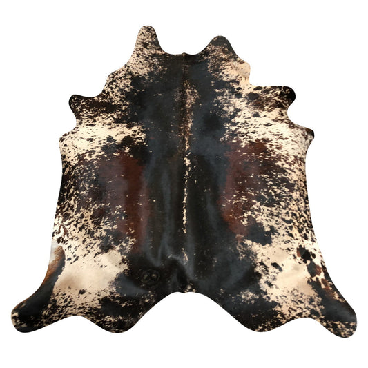 Natural Brazilian Cowhide Rug -  Espresso, Beige & Mocha