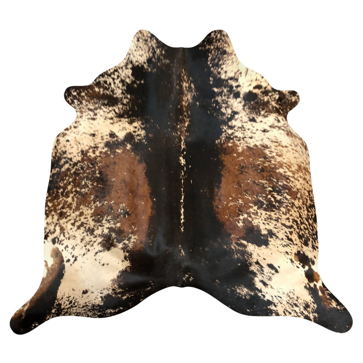 Natural Brazilian Cowhide Rug -  Espresso, Beige & Mocha