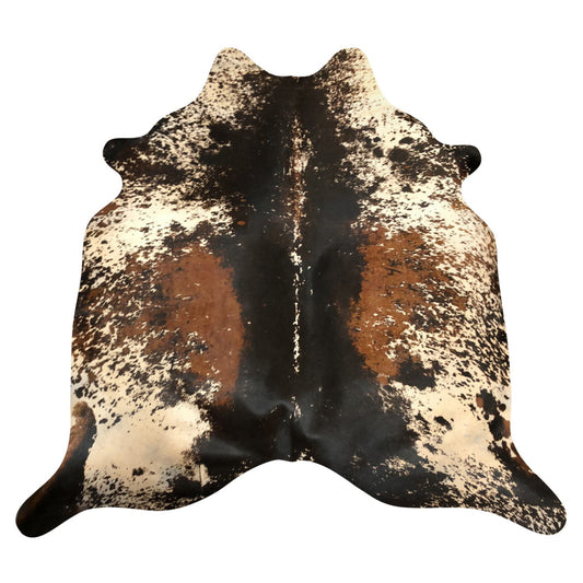 Natural Brazilian Cowhide Rug -  Espresso, Beige & Mocha