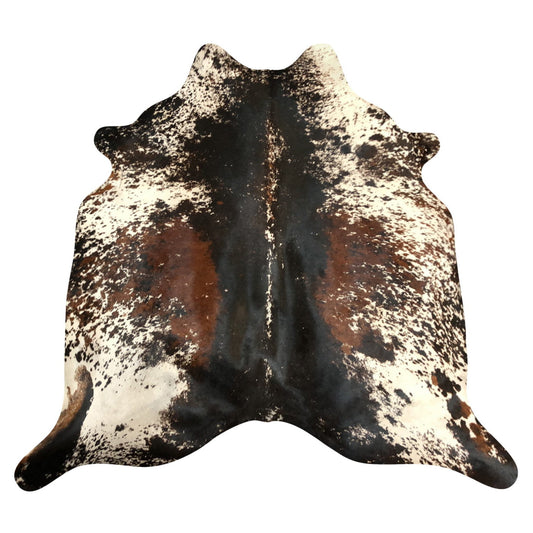 Natural Brazilian Cowhide Rug -  Espresso, Ivory & Mocha