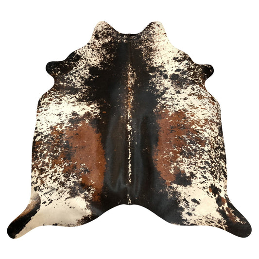 Natural Brazilian Cowhide Rug -  Espresso, Ivory & Mocha