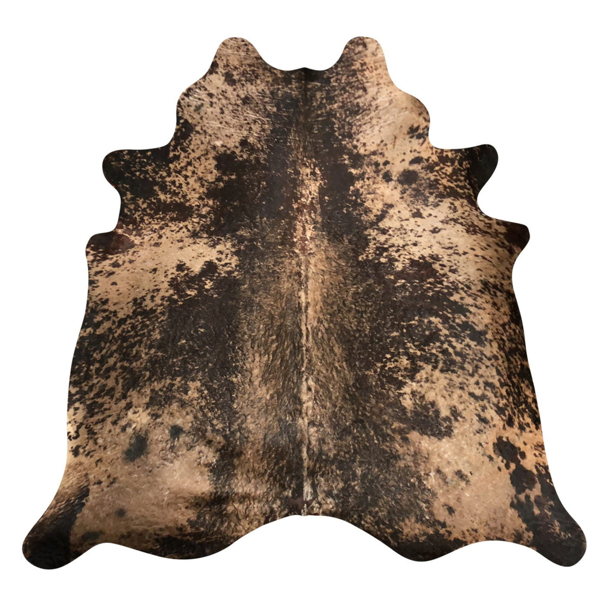 Natural Brazilian Cowhide Rug -  Espresso & Caramel