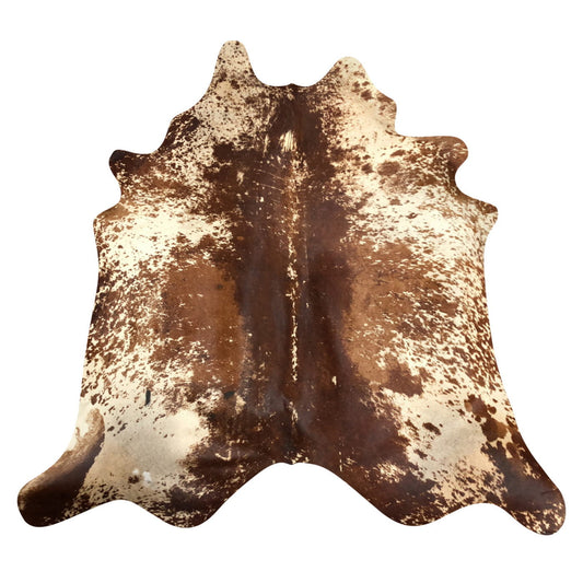 Natural Brazilian Cowhide Rug -  Chocolate, Beige & Mocha