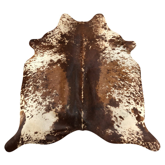 Natural Brazilian Cowhide Rug -  Chocolate, Ivory & Mocha