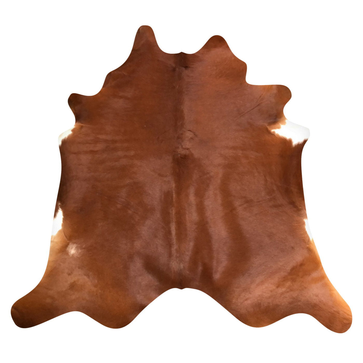 Natural Brazilian Cowhide Rug -  Mocha & Ivory