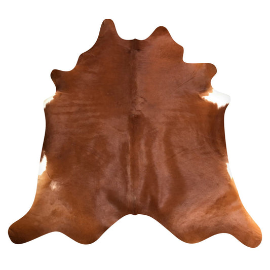Natural Brazilian Cowhide Rug -  Mocha & Ivory