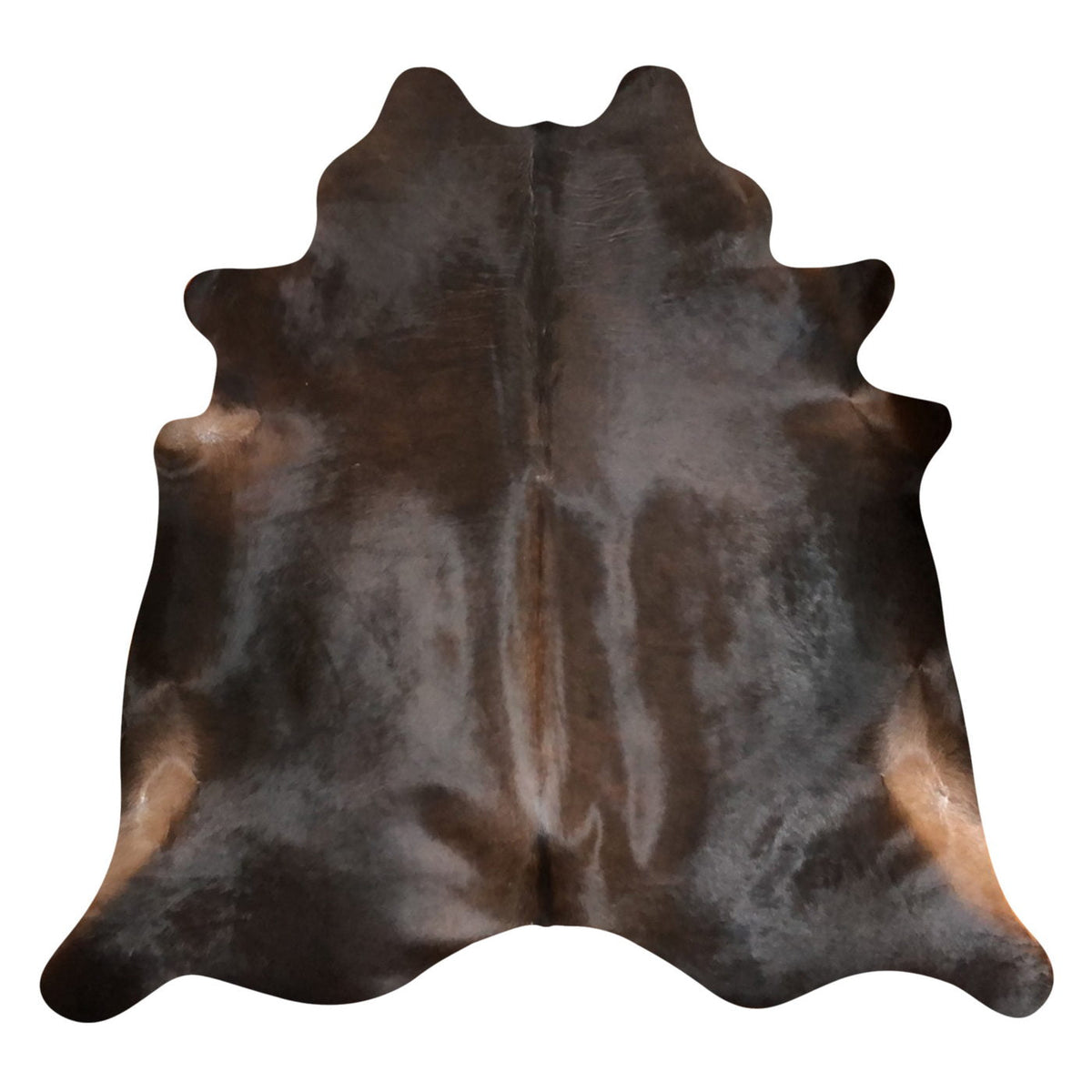 Natural Brazilian Cowhide Rug -  Espresso & Mocha