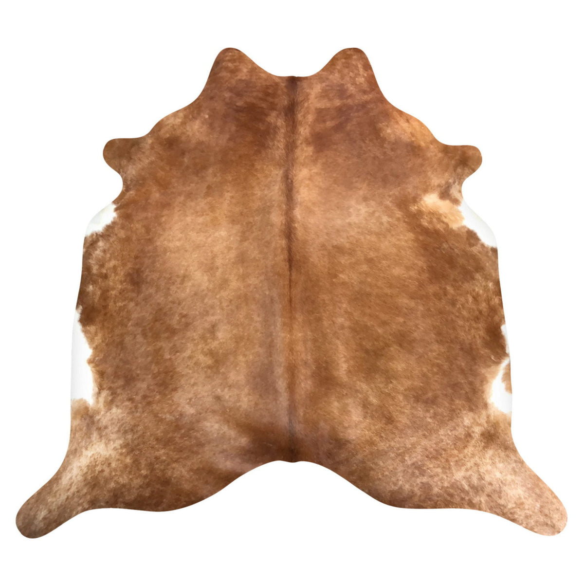 Natural Brazilian Cowhide Rug -  Mocha & Ivory