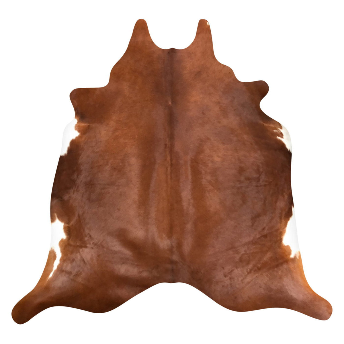 Natural Brazilian Cowhide Rug -  Mocha & Ivory