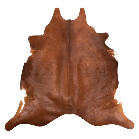 Natural Brazilian Cowhide Rug -  Mocha & Ivory