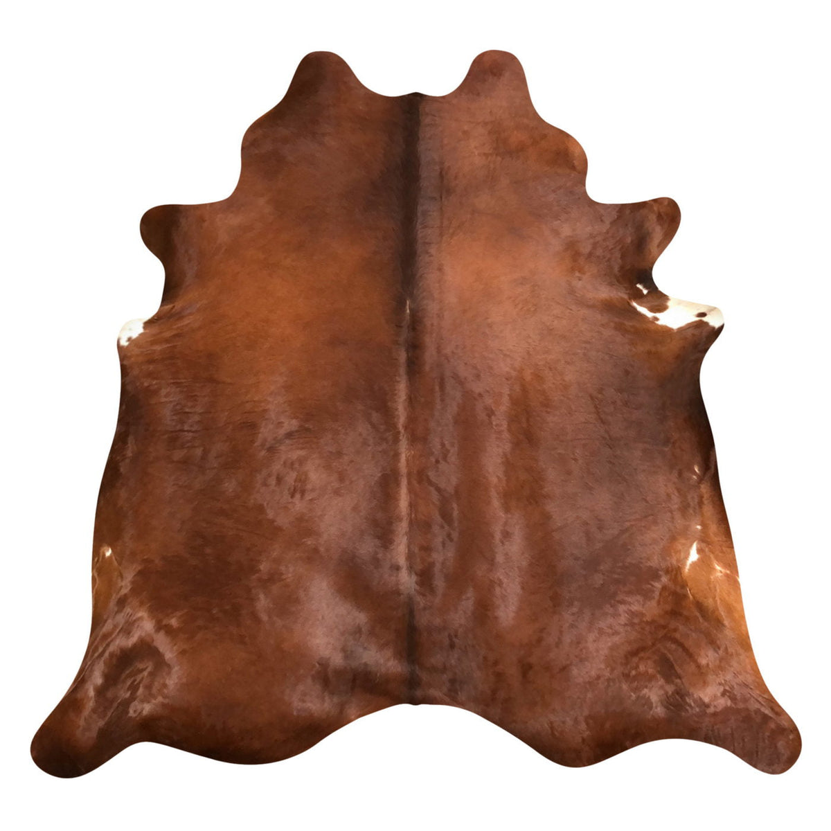 Natural Brazilian Cowhide Rug -  Mocha & Ivory