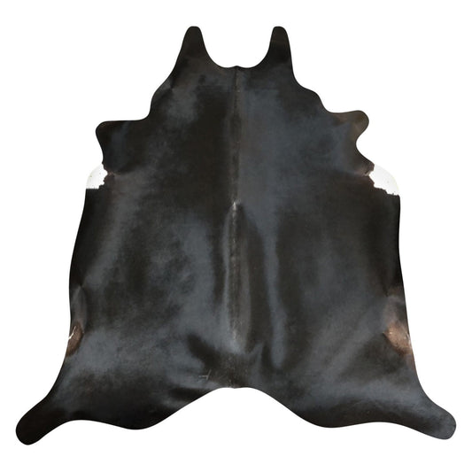 Natural Brazilian Cowhide Rug -  Espresso & Ivory
