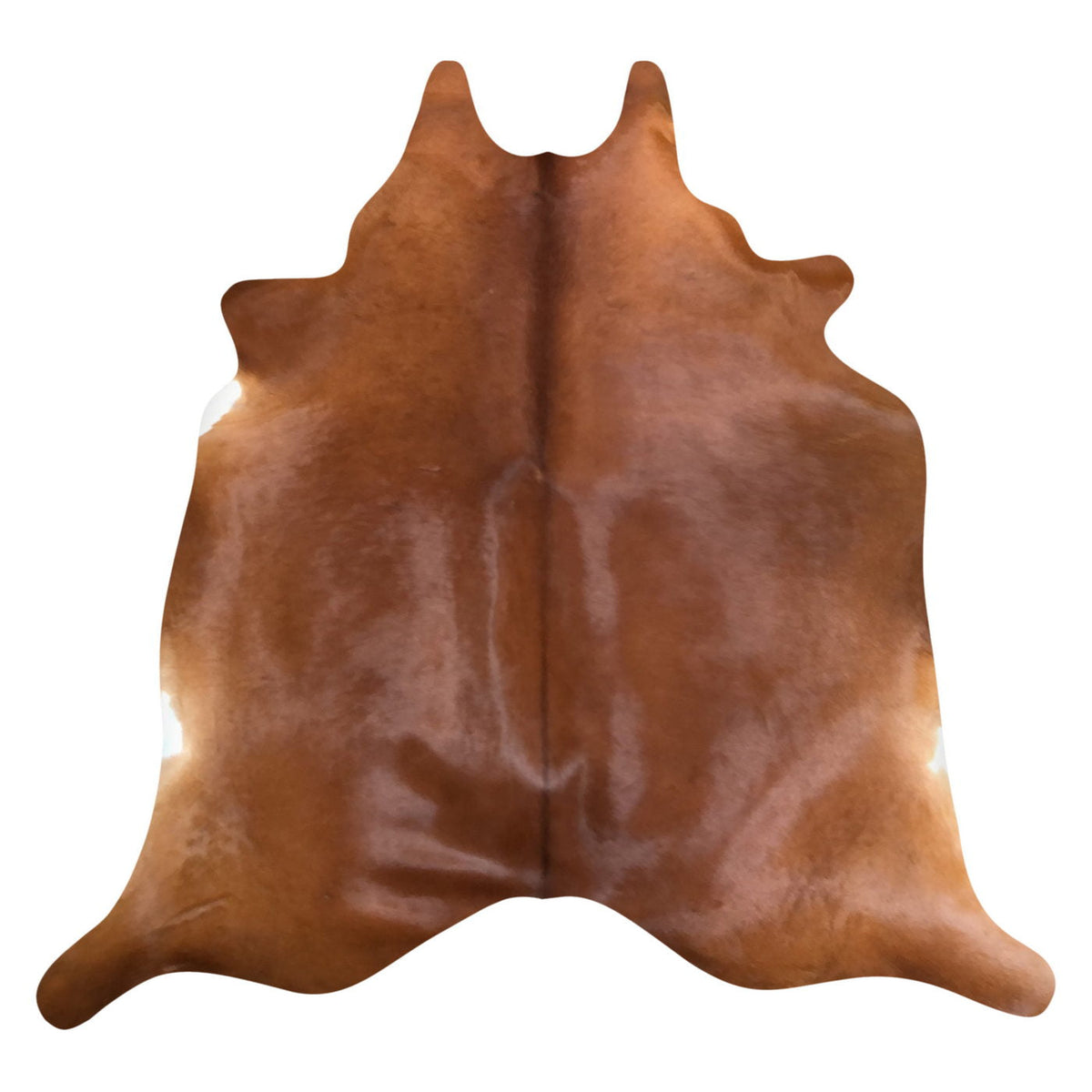 Natural Brazilian Cowhide Rug -  Mocha & Ivory