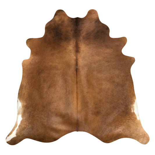 Natural Brazilian Cowhide Rug -  Mocha & Ivory