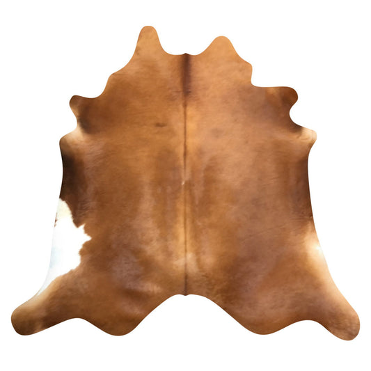 Natural Brazilian Cowhide Rug -  Mocha & Ivory