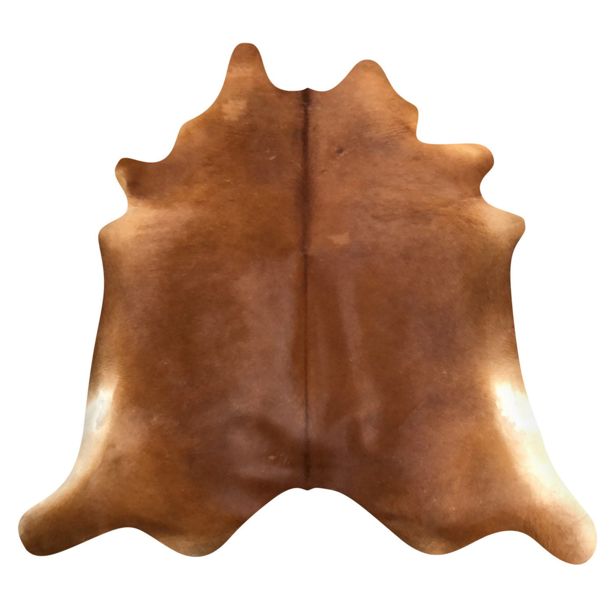 Natural Brazilian Cowhide Rug -  Mocha & Ivory