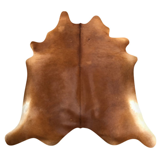 Natural Brazilian Cowhide Rug -  Mocha & Ivory