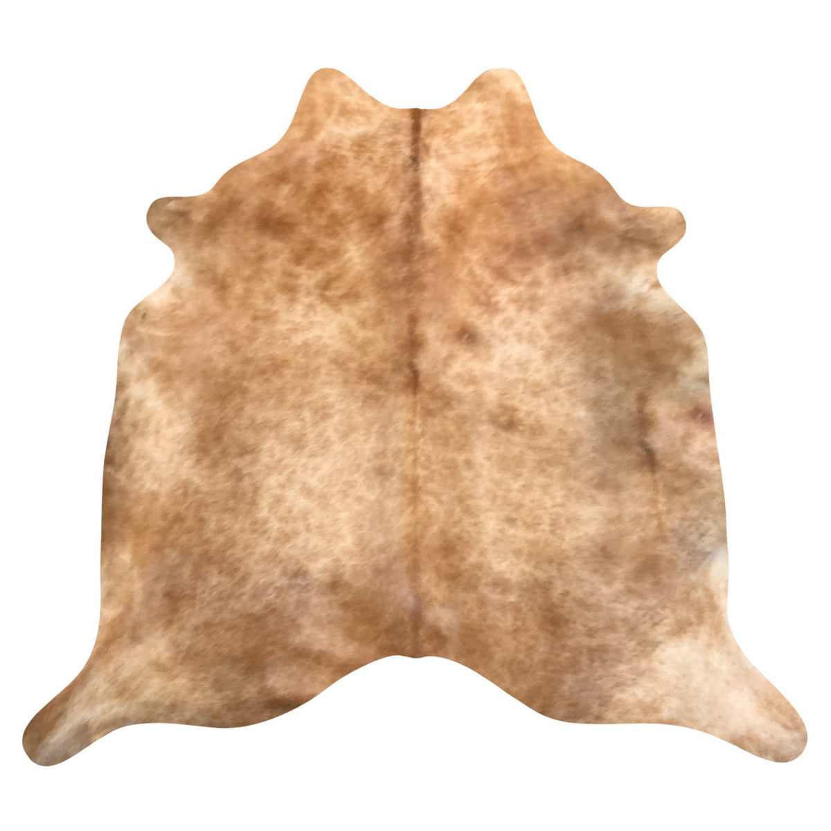 Natural Brazilian Cowhide Rug -  Caramel & Ivory