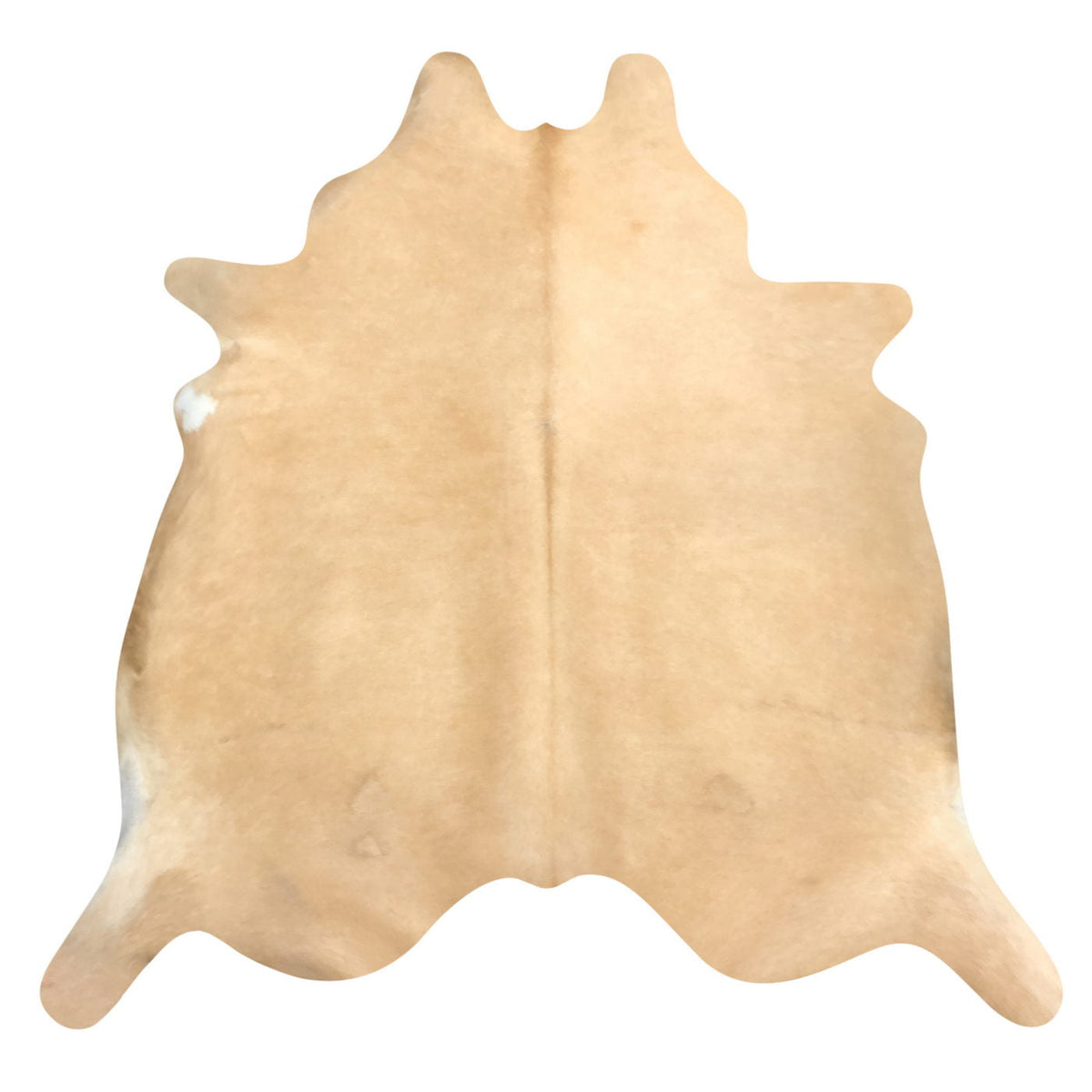 Natural Brazilian Cowhide Rug -  Caramel & Ivory
