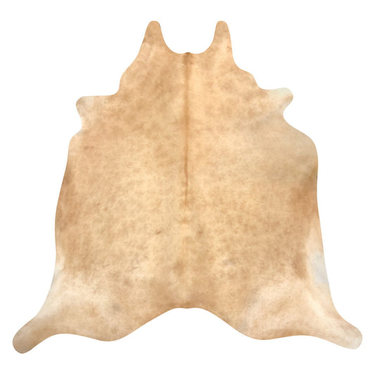 Natural Brazilian Cowhide Rug -  Caramel & Ivory