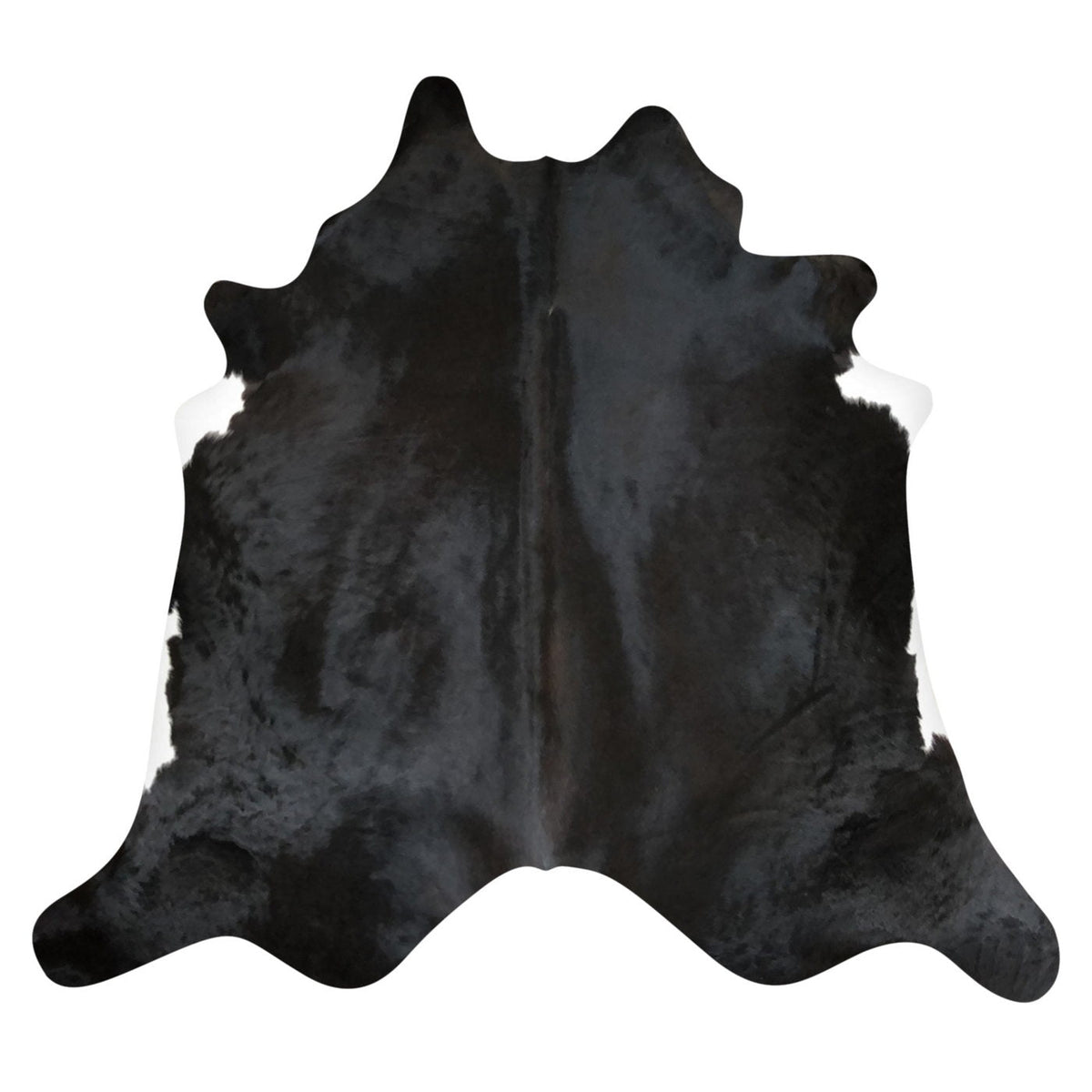 Natural Brazilian Cowhide Rug -  Espresso & Ivory