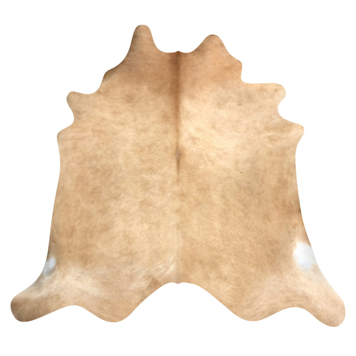 Natural Brazilian Cowhide Rug -  Caramel & Ivory