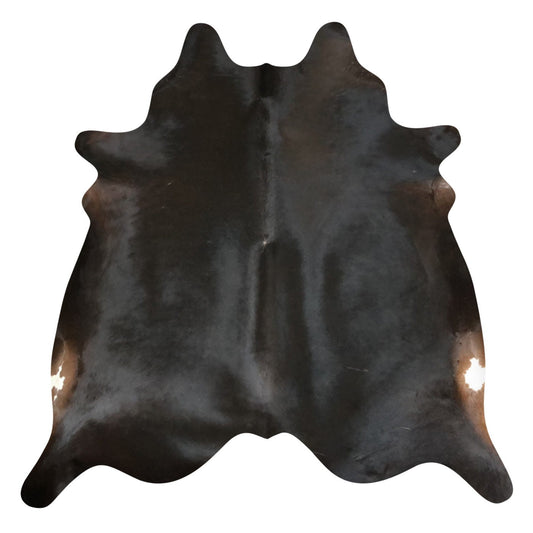 Natural Brazilian Cowhide Rug -  Espresso & Ivory