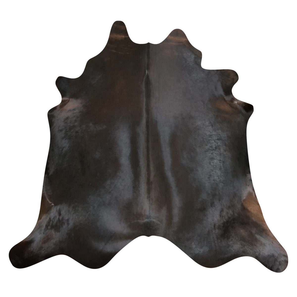Natural Brazilian Cowhide Rug -  Espresso