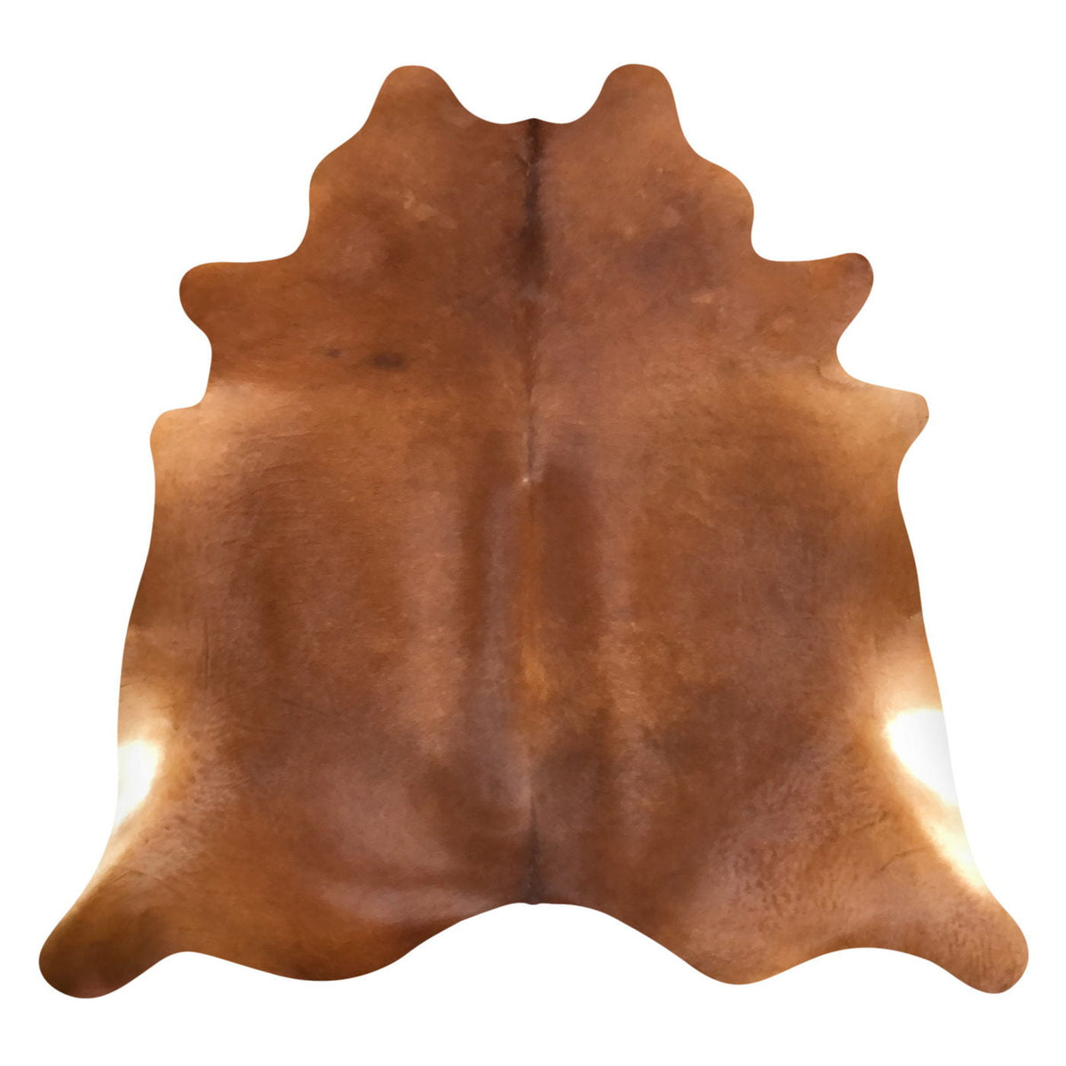 Natural Brazilian Cowhide Rug -  Mocha & Ivory