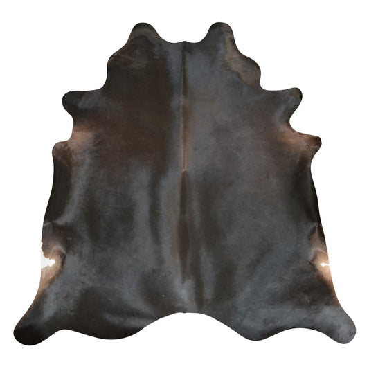Natural Brazilian Cowhide Rug -  Espresso & Ivory