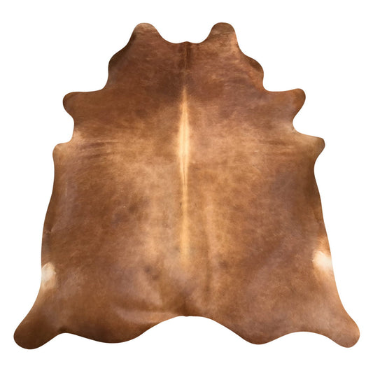 Natural Brazilian Cowhide Rug -  Mocha & Ivory