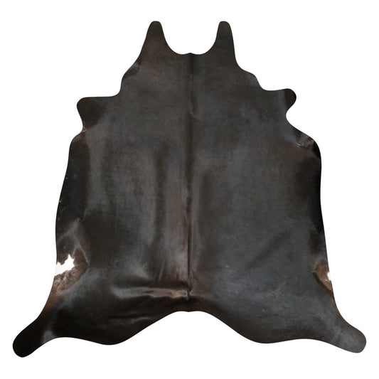 Natural Brazilian Cowhide Rug -  Espresso & Ivory