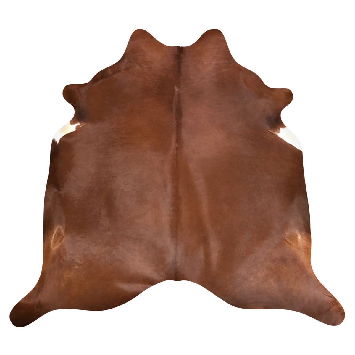 Natural Brazilian Cowhide Rug -  Mocha & Ivory
