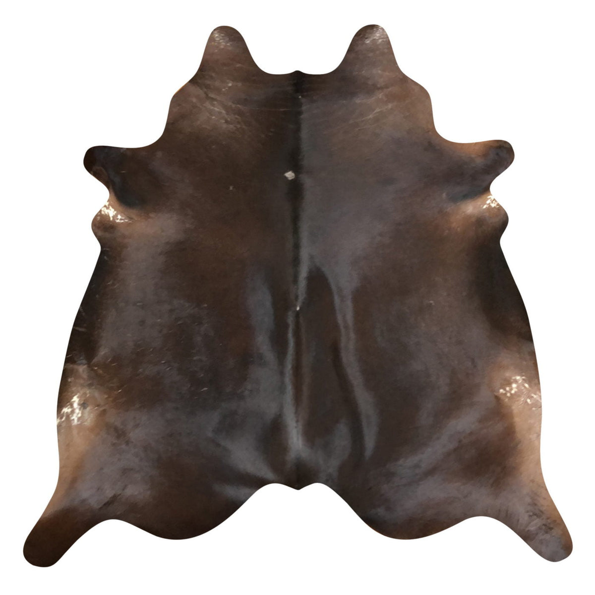 Natural Brazilian Cowhide Rug -  Espresso, Chocolate & Ivory