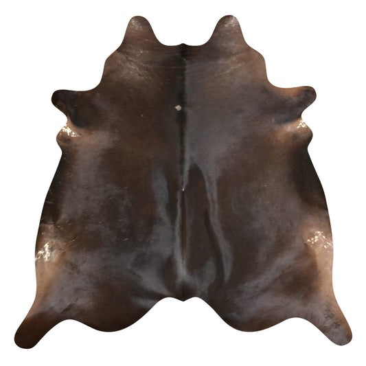 Natural Brazilian Cowhide Rug -  Espresso, Chocolate & Ivory