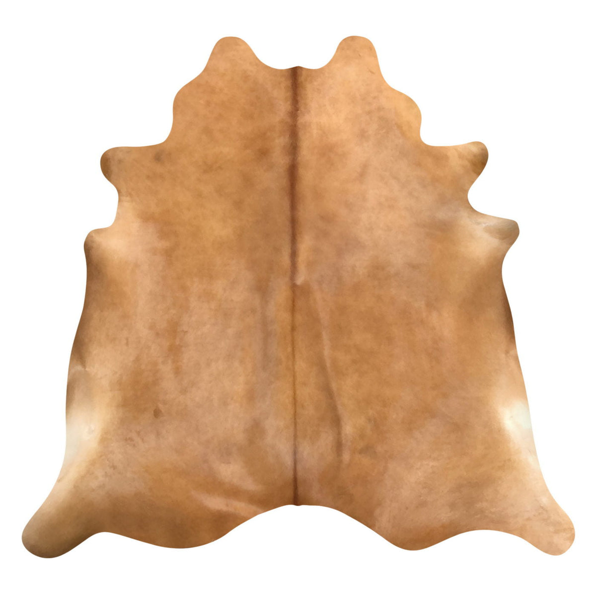 Natural Brazilian Cowhide Rug -  Caramel & Ivory