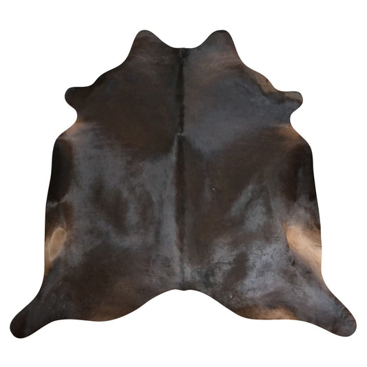 Natural Brazilian Cowhide Rug -  Espresso & Caramel
