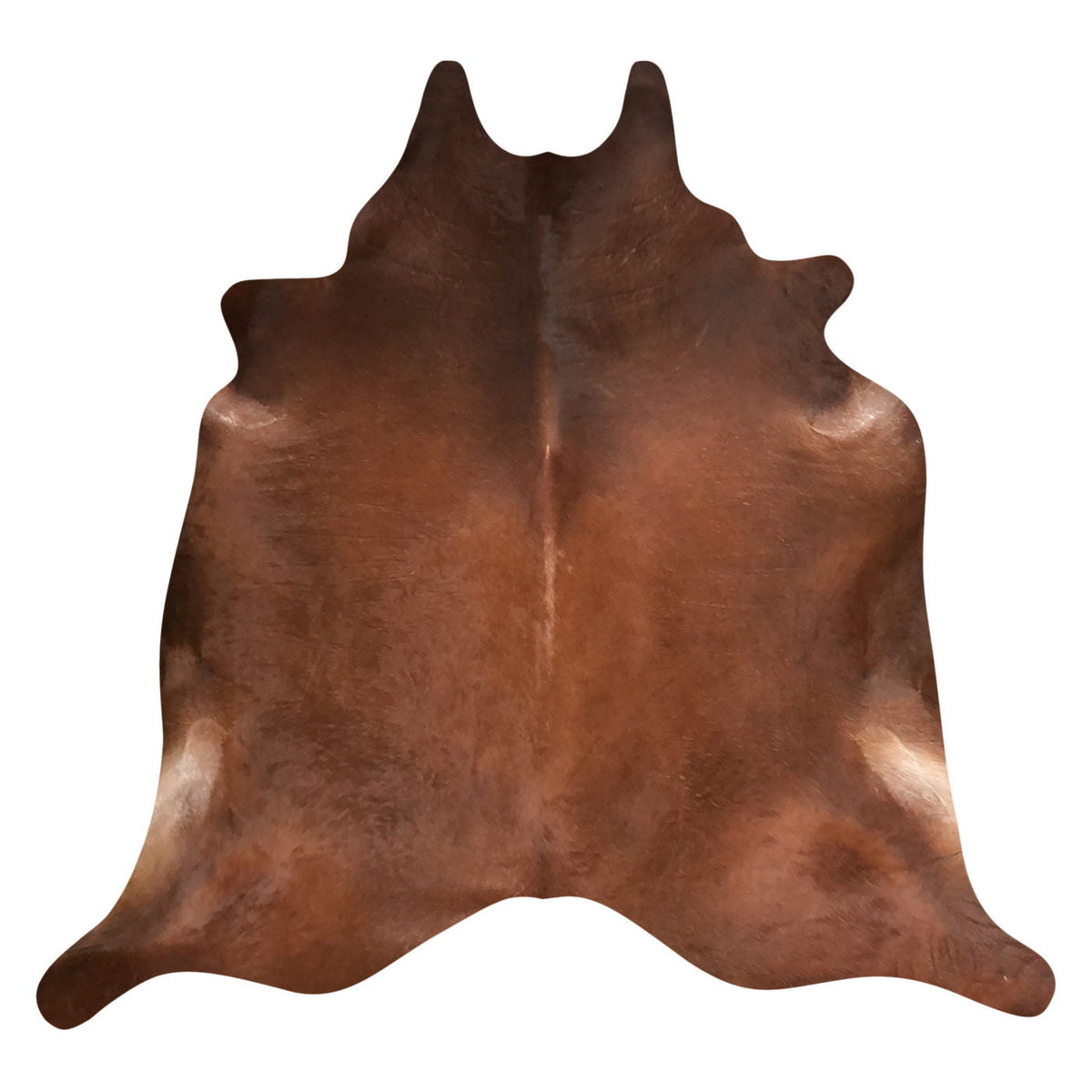 Natural Brazilian Cowhide Rug -  Mocha, Chocolate & Ivory