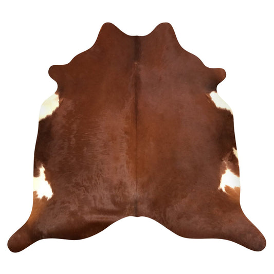 Natural Brazilian Cowhide Rug -  Mocha & Ivory