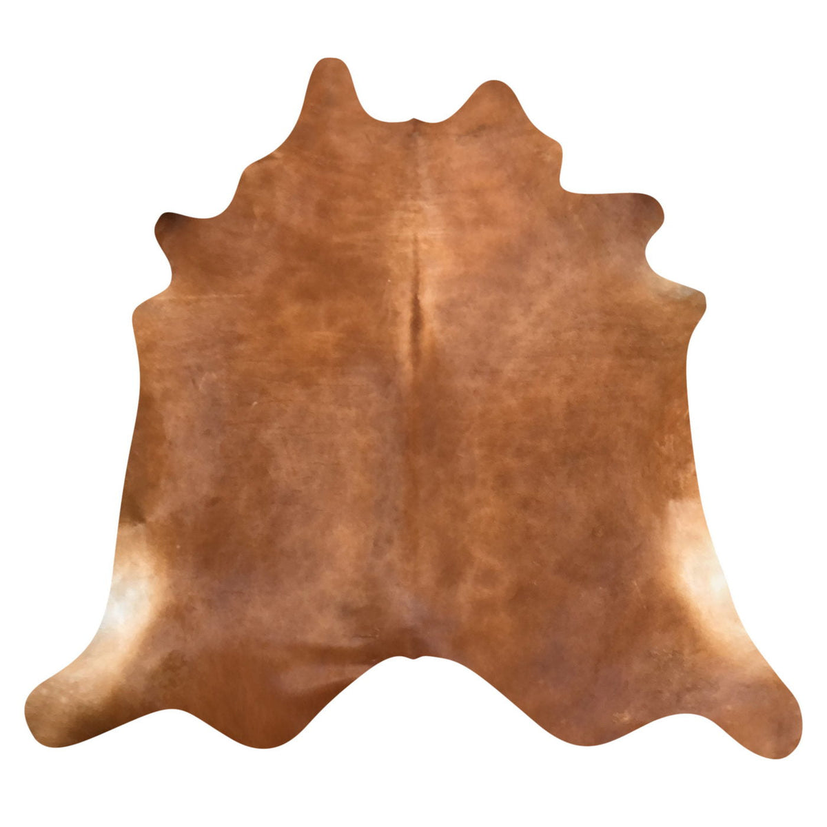 Natural Brazilian Cowhide Rug -  Mocha, Caramel & Ivory