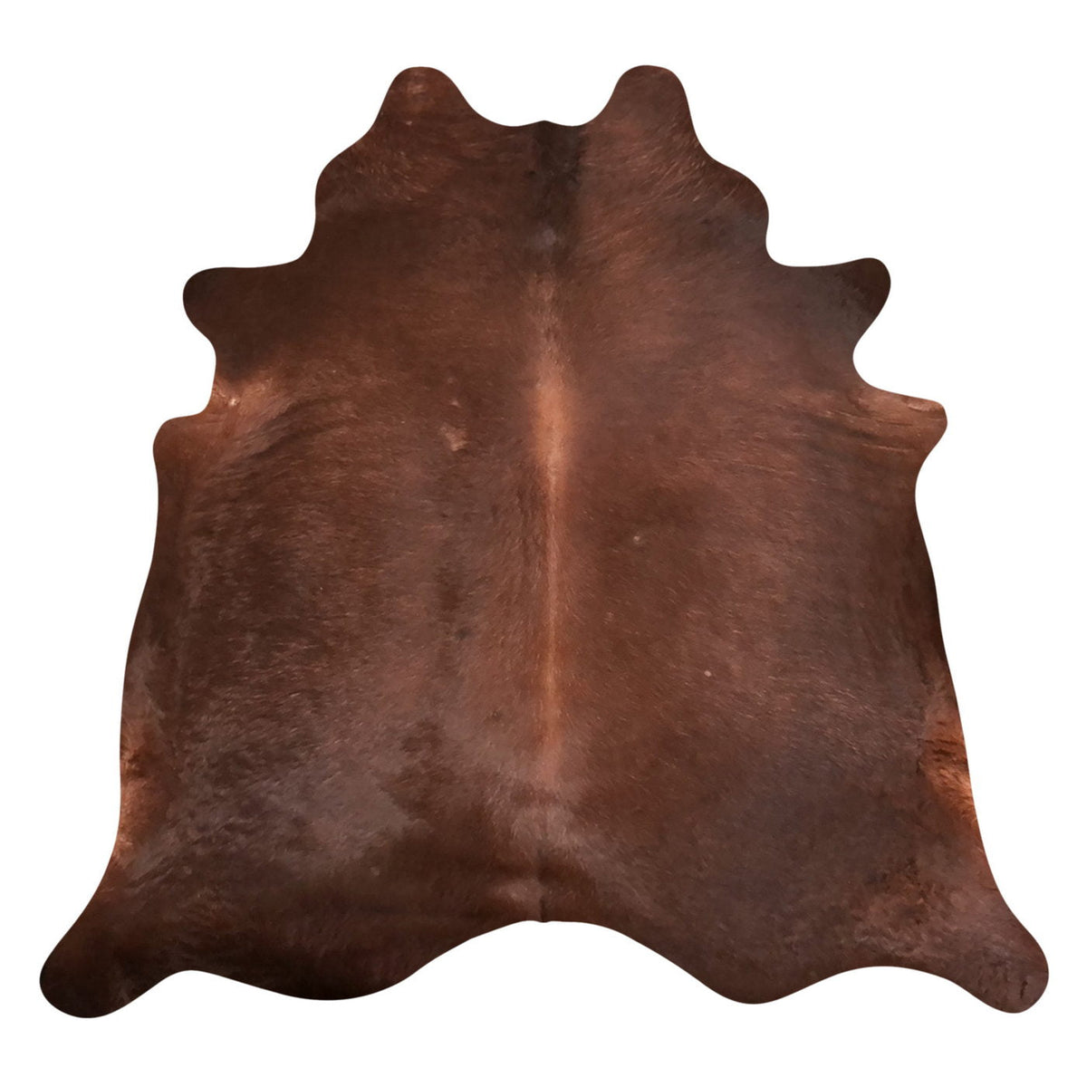 Natural Brazilian Cowhide Rug -  Chocolate