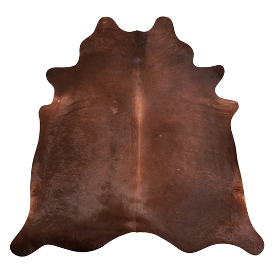 Natural Brazilian Cowhide Rug -  Chocolate